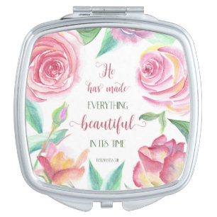 He Has Made Everything Beautiful Ecclesiastes 3:11 Makeup Mirror