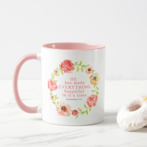 He Has Made Everything Beautiful Scripture Mug