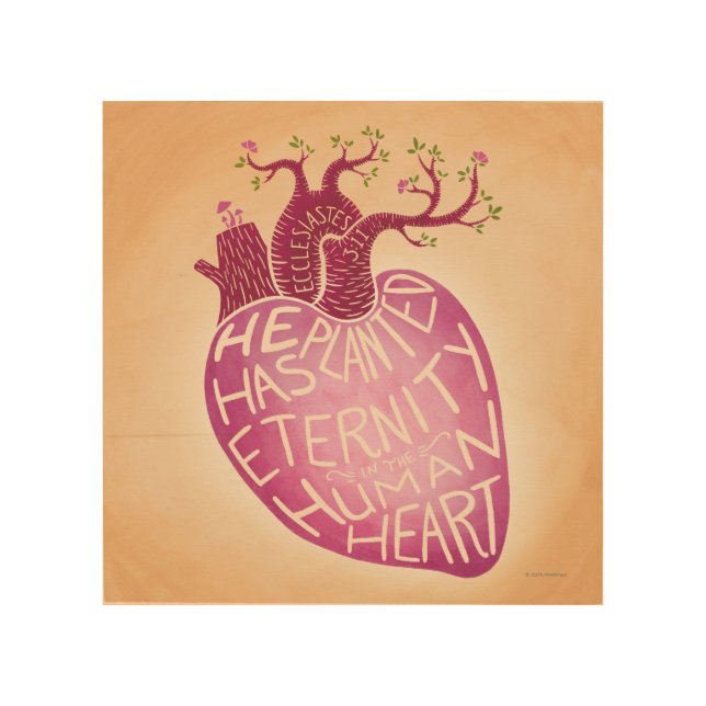 He Has Planted Eternity in the Human Heart Wood Wall Art (Front)