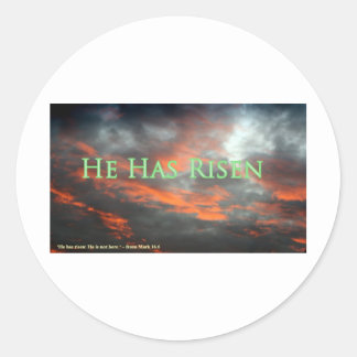 He Has Risen Stickers | Zazzle