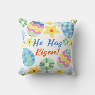 He Has Risen Easter Throw Pillow