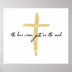 He Has Risen Just as He Said Art Poster