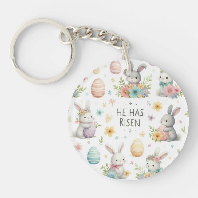 He Has Risen Keychain (Front)