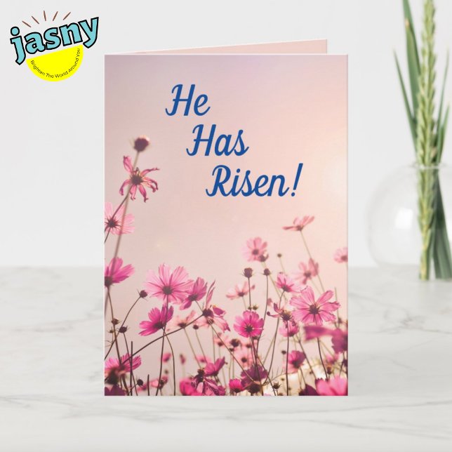 He Has Risen Mother's Blessing Easter Holiday Card (Creator Uploaded)