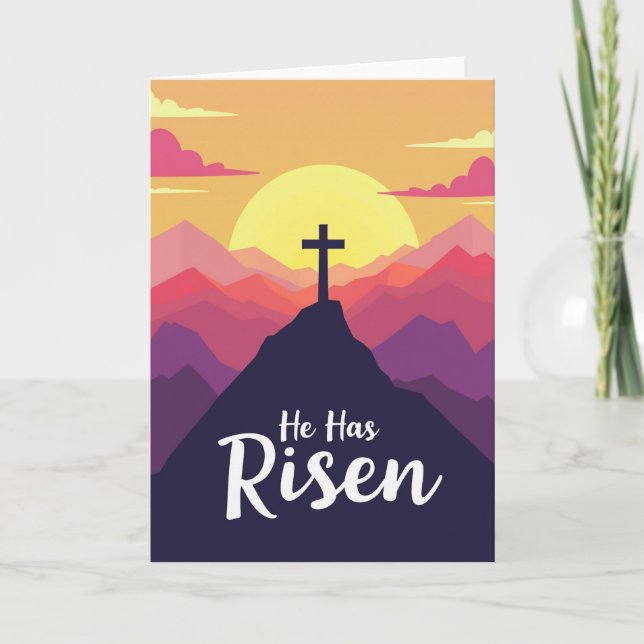 He Has Risen Scene Card (Front)