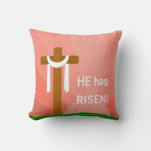 He Has Risen Throw Pillow