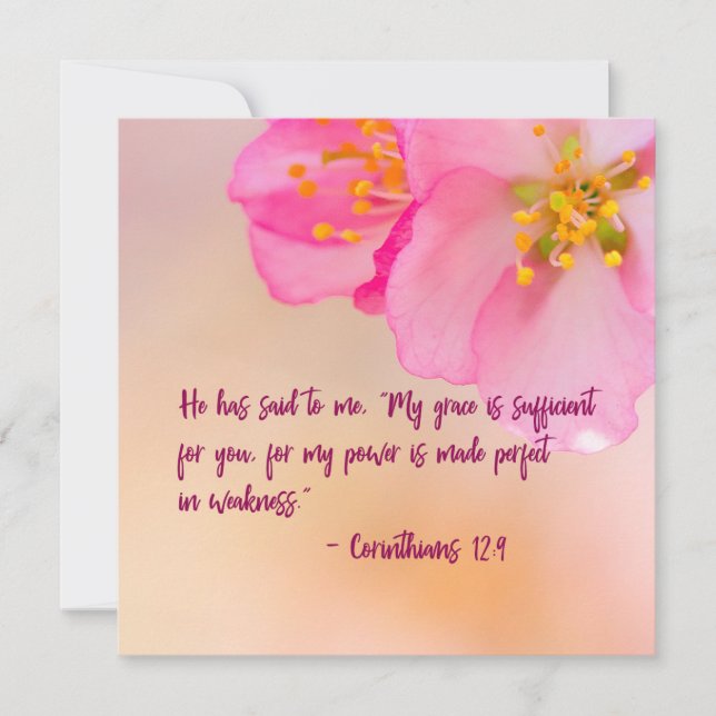 He Has Said To Me Christian Floral Inspirational (Front)