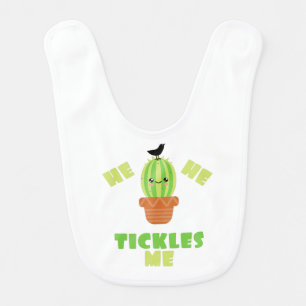 He He Tickles Me Baby Bib