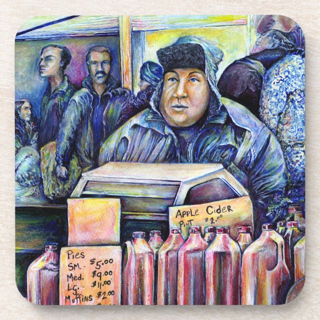 He Heard, What I Saw Beverage Coaster (Front)