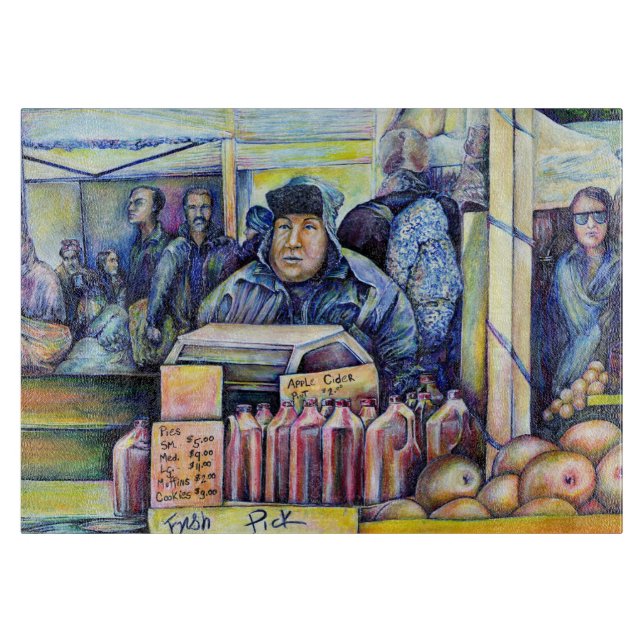 He Heard, What I Saw Cutting Board (Front)