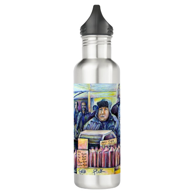 He Heard, What I Saw Stainless Steel Water Bottle (Left)