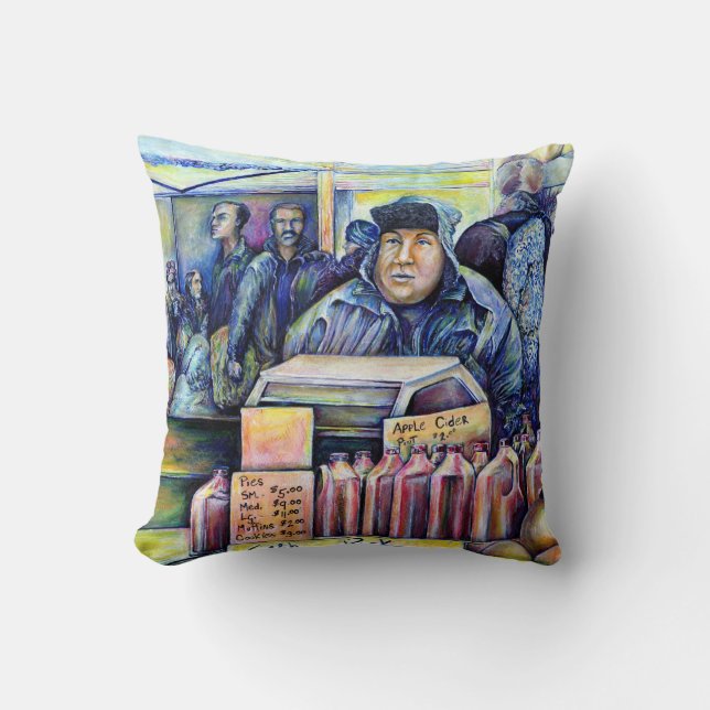 He Heard, What I Saw Throw Pillow (Front)
