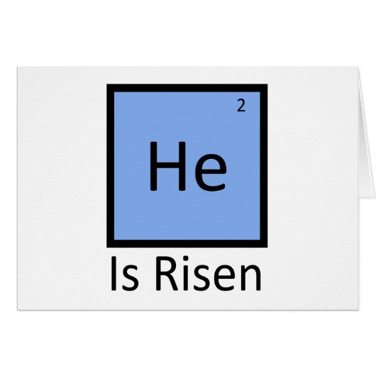 He (Helium) Is Risen (Front Horizontal)