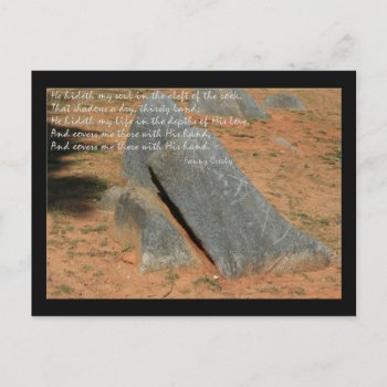 He Hideth My Soul Postcard by dbvisualarts at Zazzle