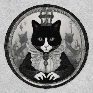 He/him Goth Kitty  Patch