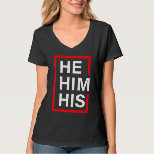 He Him His Respect My Pronouns Shirt Transgender L