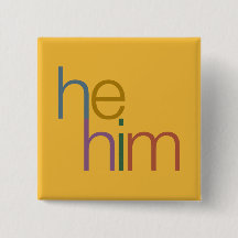 he him Pronoun Pin