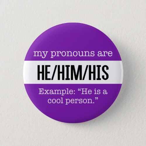 HeHim Pronouns  Gender Creative Flag Pinback Button