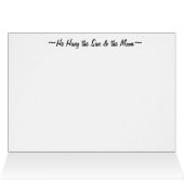He Hung the Sun & the Moon Cards (Inside Horizontal (Top))