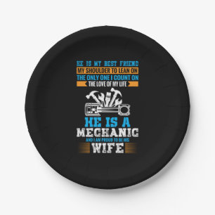 He Is A Mechanic Paper Plates