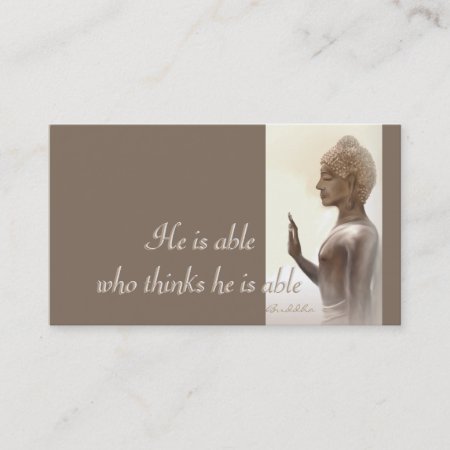 He Is Able...buddha Quote Business Card