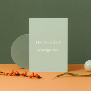 He Is Alive Christian Easter Card Faith Design