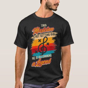 He is becoming a legend DJ Birthday Music moon T-Shirt