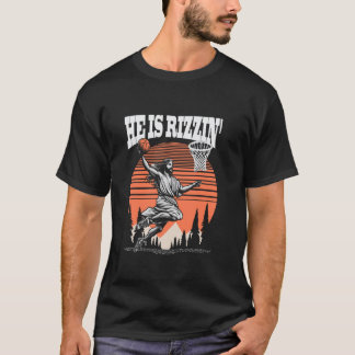 He Is Funny Rizzin Basketball T-Shirt