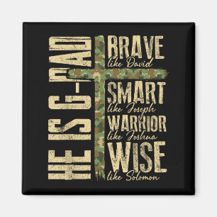 He Is G-dad Camo Religious Father's Day Christian  Magnet