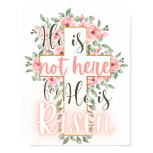 "He is Not Here, for He has Risen" Easter Poster