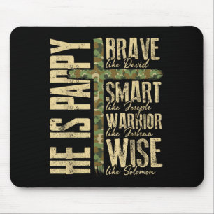 He Is Pappy Camo Religious Father's Day Christian  Mouse Pad