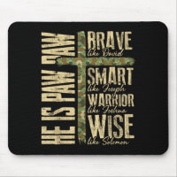 He Is Paw Paw Camo Religious Fathers Day Christian