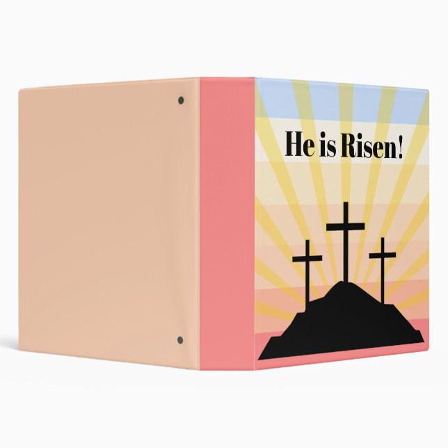 He is Risen  3 Ring Binder (Background)