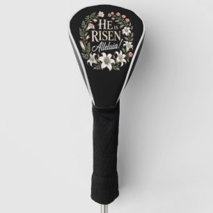 He Is Risen Alleluia Floral Christian Easter Golf Head Cover