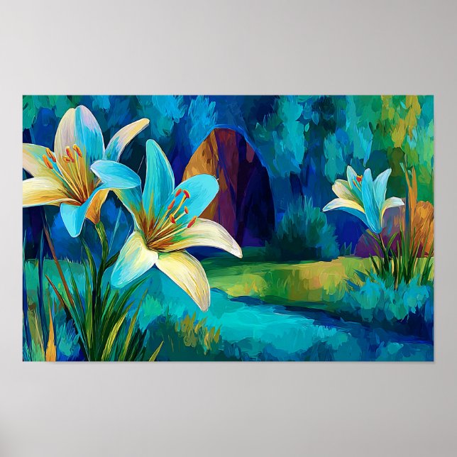 He Is Risen Among the Lilies Poster (Front)