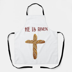 He Is Risen Apron, Easter Apron, Easter Kitchen Apron