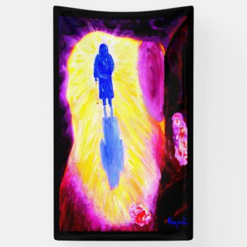 He Is Risen! Banner by AnchorOfTheSoulArt at Zazzle