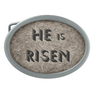He is Risen - belt buckle