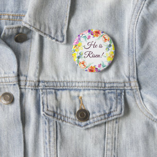 He is risen!   button