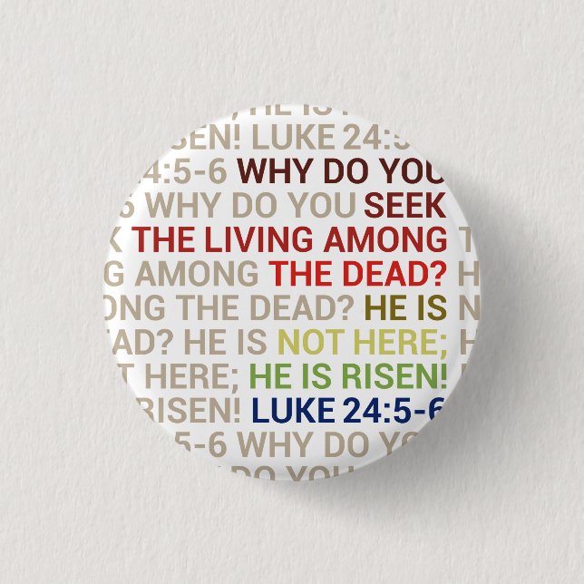 He is Risen Button (Front)