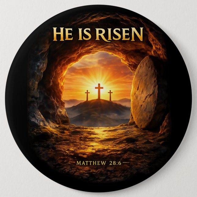 He is Risen Button (Front)