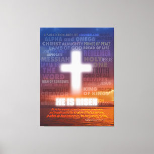 He is Risen Canvas Print