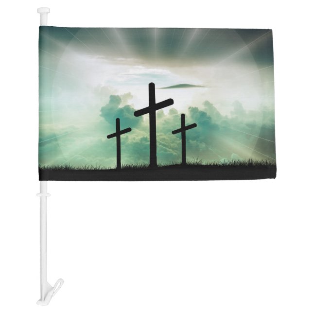 He is Risen Car Flag (Front)