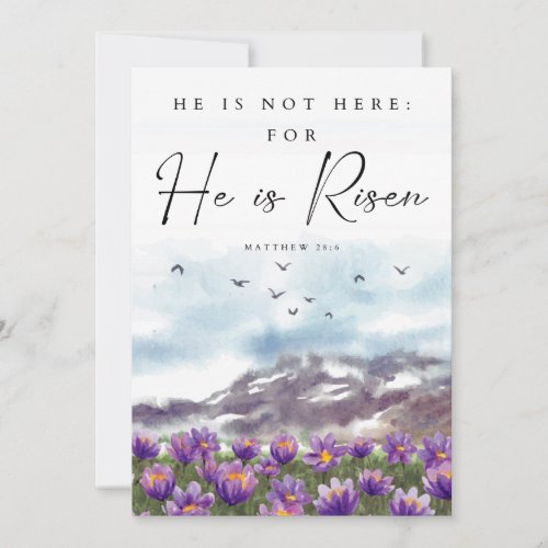 He Is Risen _ Celebrating the Resurrection Thank You Card