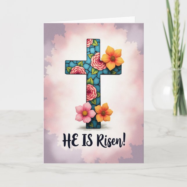He Is Risen Celebration Card (Front)