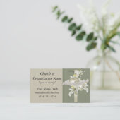 He is Risen Christian Cross Business Cards (Standing Front)