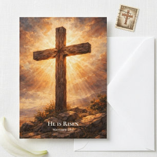  He Is Risen Christian Easter  Card