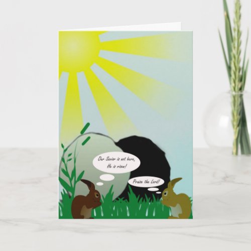 He Is Risen Christian Easter Holiday Card