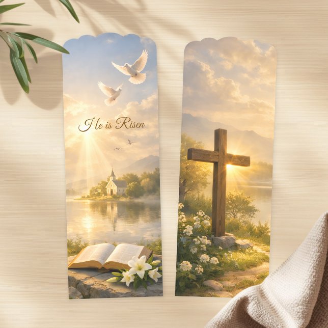 He Is Risen Christian Easter Resurrection Bookmarks (Creator Uploaded)