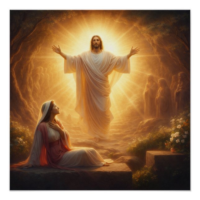 He Is Risen Christian Poster (Front)